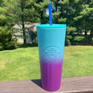 Starbucks Stainless Steel Purple Blue Tumbler Cup